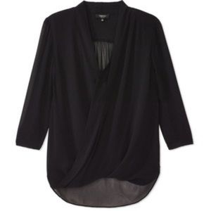 Aritzia ‘Babaton’ silk wrap blouse